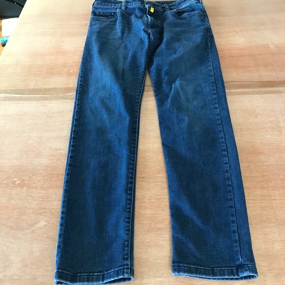 MMX Phoenix Jeans Men 32x32 Blue Low Rise Dark Wash Stretch Straight - Picture 1 of 12